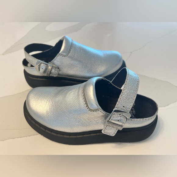 New $150 Laketen Atlas Metallic Silver Clog leather Mule unisex platform shoes - Picture 14 of 16